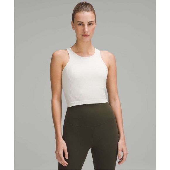 Lululemon Ebb to Street Cropped Racerback Tank Top sz 6 - Picture 1 of 7